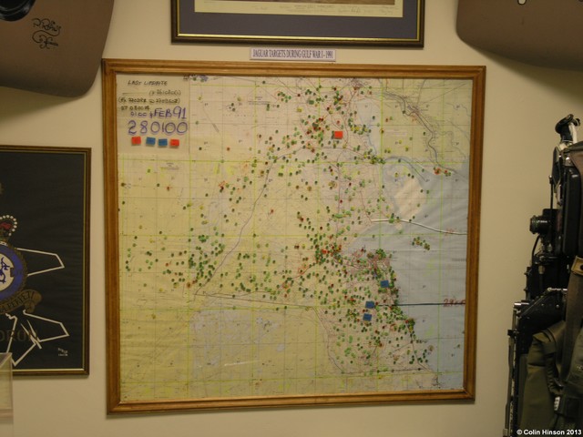 Map Gulf war targets