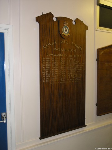 RAF Patrington Commanding Officers