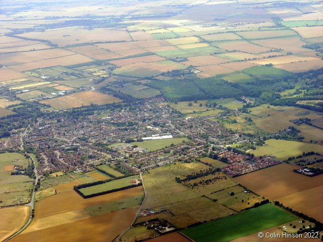 Aerial view of Potton, Potton