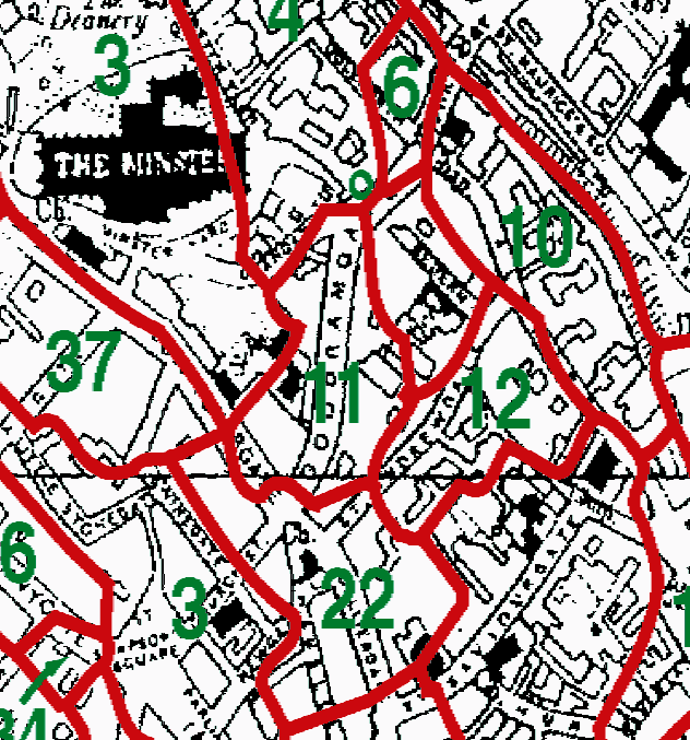 York Holy Trinity Goodramgate boundaries map