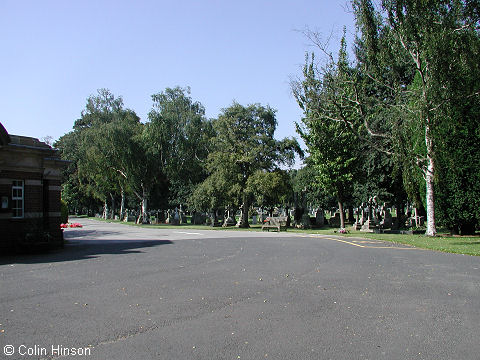 Hull Northern Cemetery, view at the entrance