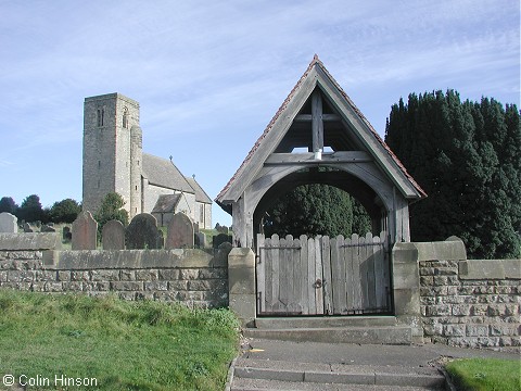 St. Andrew's Church (showing the Lyche Gate), Weaverthorpe