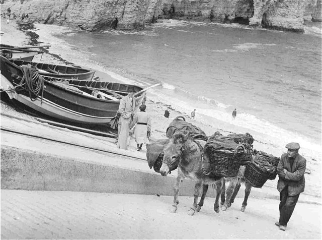 A Flamborough Crab Fisherman,  at North Landing in the 1940s