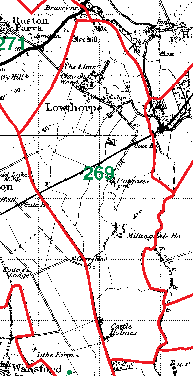 Lowthorpe boundaries map