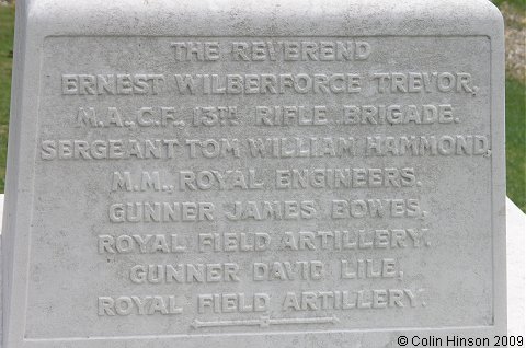 The 1914-1918 and 1939-1945 War Memorial.