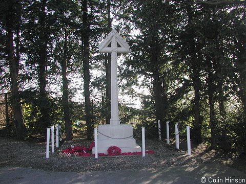 The 1914-1918 War Memorial near the entrance to the church at Bilton.
