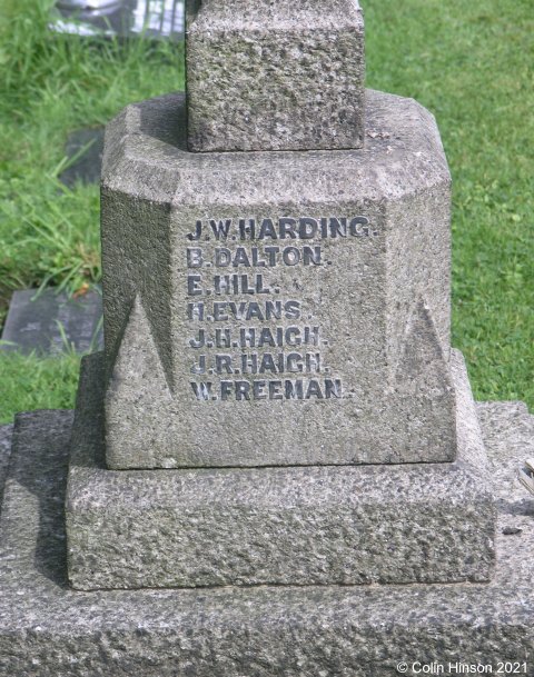 The War Memorial in Blacktoft Churchyard.