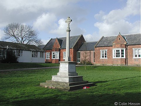 The 1914-1918 and 1939-45 War Memorial at Brandesburton.