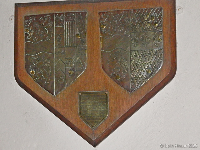 The Arms of Robert Crompton found in the Churchyard.
