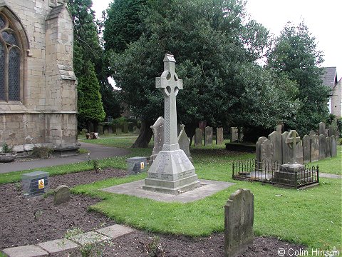 The War Memorial in Cottingham Churchyard.