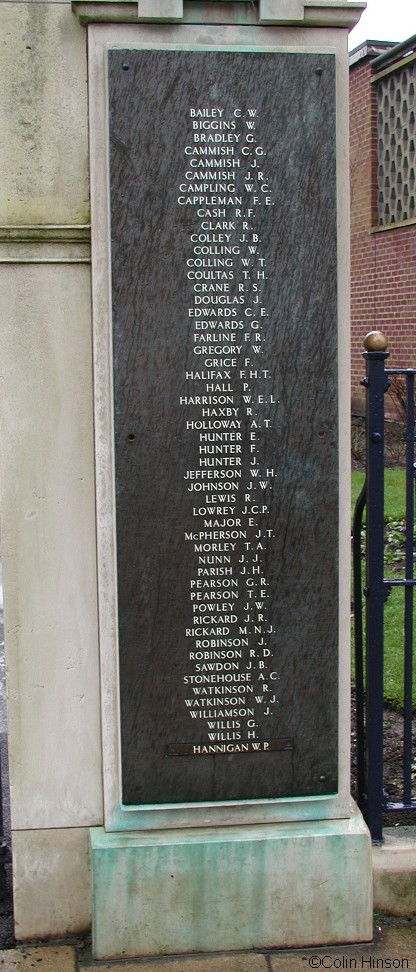 The War Memorial Arch and Garden in Filey.