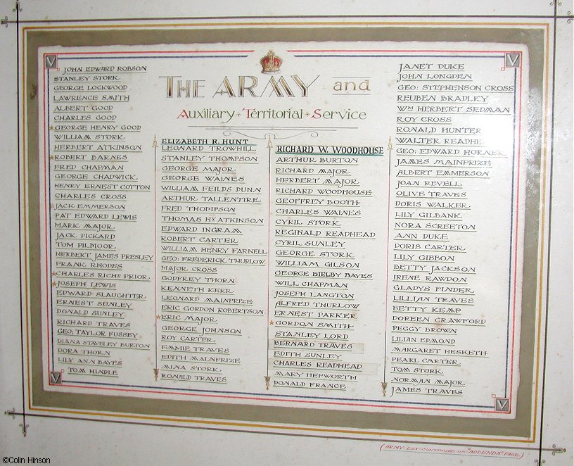 The Flamborough Book of Service, The Army and A.T.S.