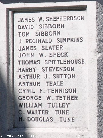 The World War I Memorial in All Saints churchyard, Hessle.