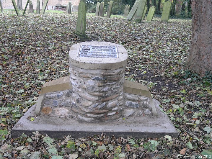 The Memorial plaque dedicated to the crew of Avro Manchester L7523.