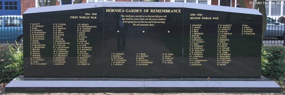 The New War Memorial at Hornsea.
