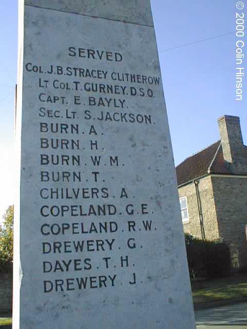 The 1914-1918 War Memorial at Hotham.