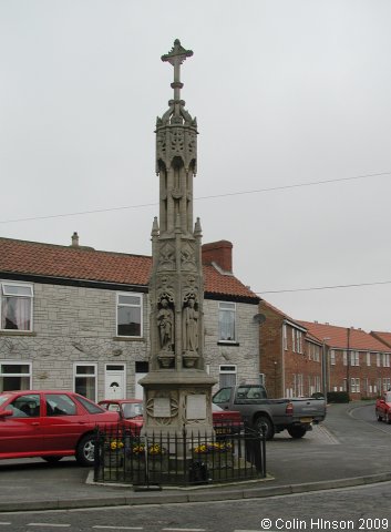 The World War I and II War Memorial near the Minster in Howden.