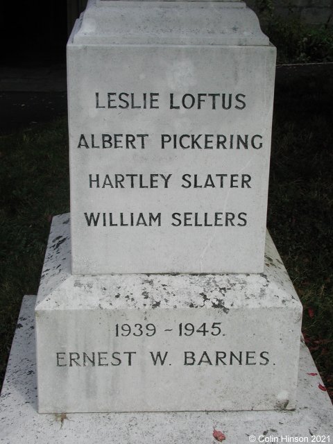 The War Memorial in St. Mary's Churchyard, Huggate.