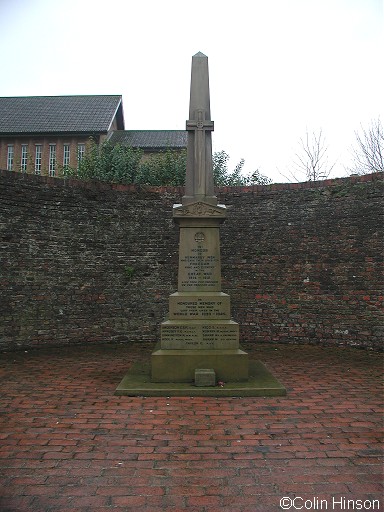 The 1914-18 and 1939-45 War Memorial opposite the church in Hunmanby.