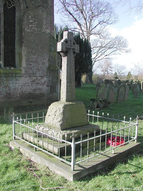 The 1914-18 War Memorial in Sigglesthorne Churchyard.