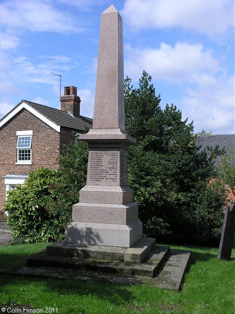 The 1914-18 and 1939-45 War Memorial at Skidby.