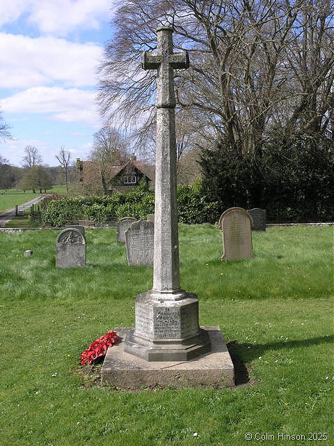 The War Memorial in South Dalton Churchyard.