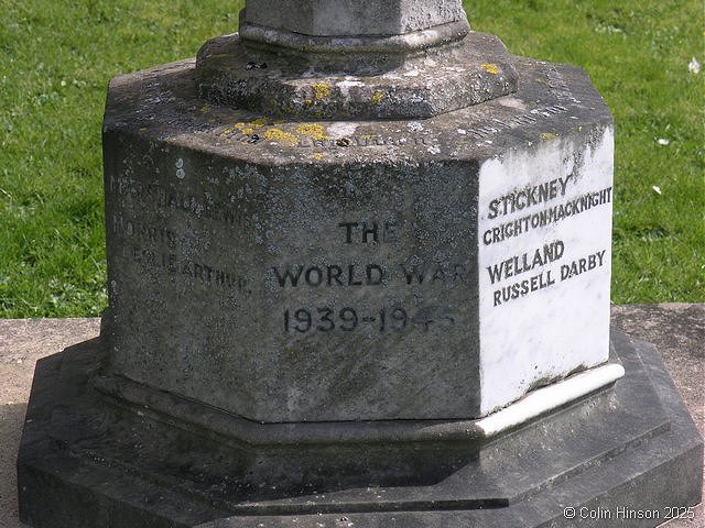 The War Memorial in South Dalton Churchyard.
