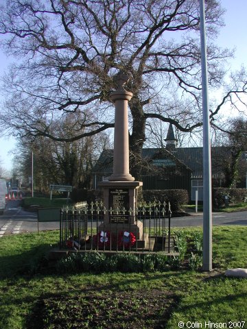 The 1914-1919 War Memorial in the Churchyard.