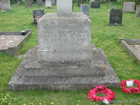 The War Memorial in St. Helen's Churchyard, Stillingfleet.