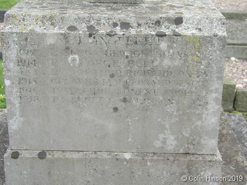 The War Memorial in St. Helen's Churchyard, Stillingfleet.