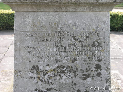 The War Memorial in Warter village.