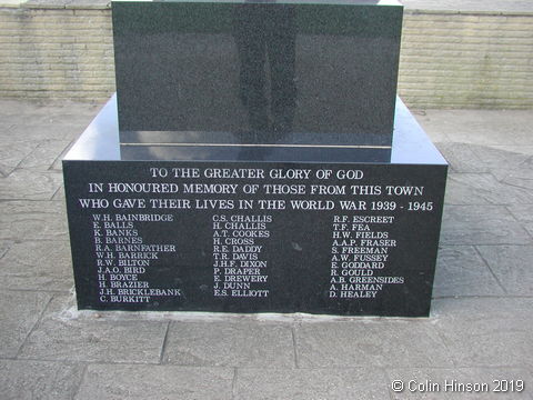 The War Memorial just off the sea front at Withernsea.