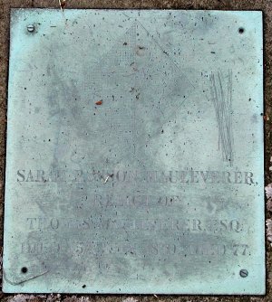 Sarah Mauleverer Plaque