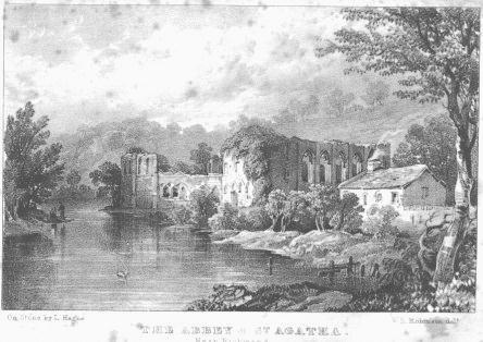 Engraving of Richmond Castle