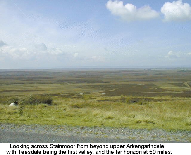 Looking across Stainmoor at 1700ft, from above upper Arkengarthdale