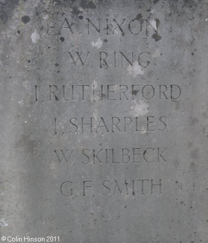 The Memorial plaque to Sir George Cayley, the great grandson of 'The father of Aeronautics'.