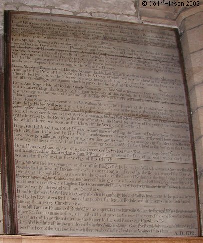 The List of Benefactions in St. Gregory's Church, Bedale.