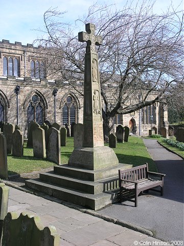 The War Memorial for WWI and WWII in St Gregory's churchyard, Bedale