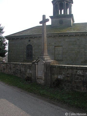 The War Memorial plaque on the wall near the Church at Brandsby.