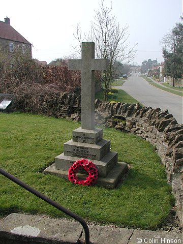 The 1914-1918 War Memorial in Bulmer Village.