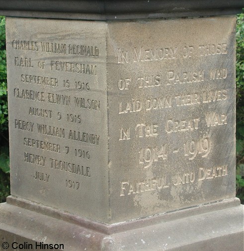 The War Memorial at Chop Gate.
