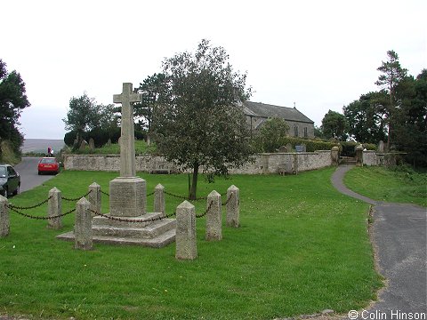 The 1914-1918 War Memorial on the green near the church at Gillamoor.
