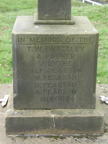 The War Memorial on the green at Hutton le Hole.