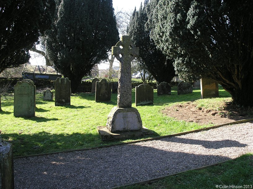 The World War I War Memorial in St Cuthbert's churchyard, Kildale.