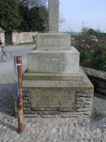 The War Memorial at Kirby Misperton.