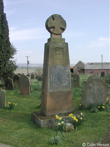 The War Memorial in the Churchyard at Leake.