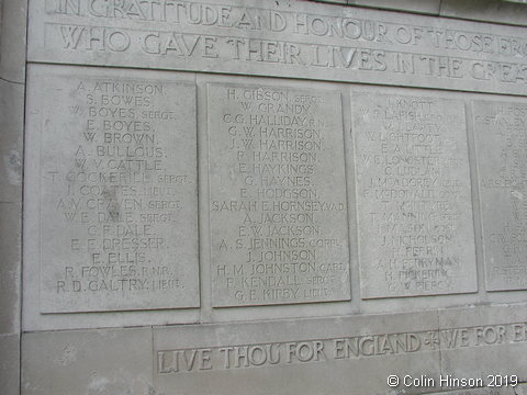 The War Memorial at Malton.