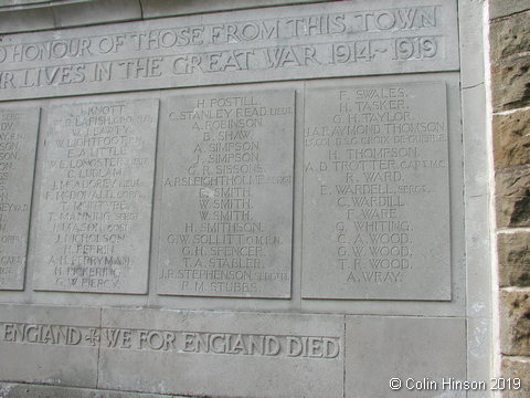The War Memorial at Malton.