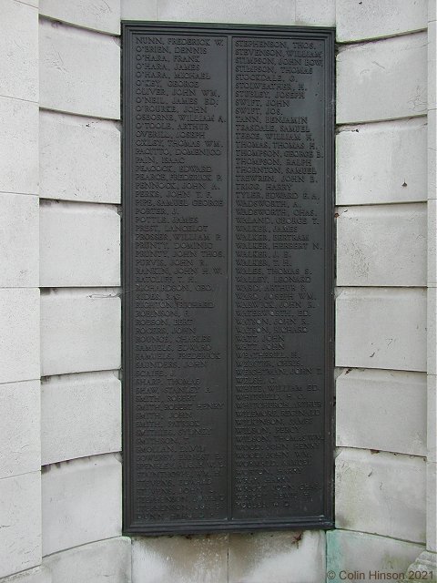 The War Memorial at Middlesbrough.