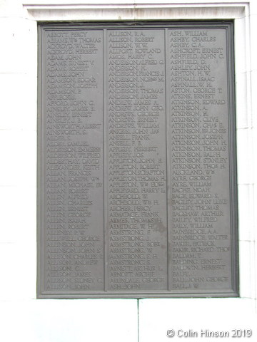 The War Memorial at Middlesbrough.